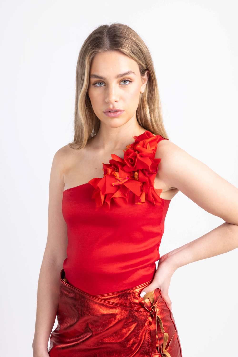 Flower top rojo l