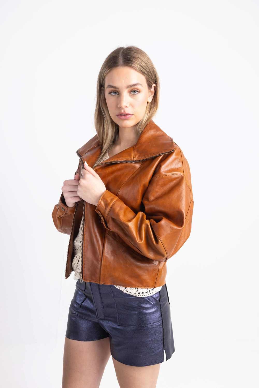 Bomber Jacket Cognac Talle único